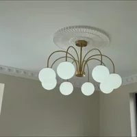 Modern Style High-End Luxury Iron And Glass Pendant Lamp for Living Room Bedroom Dining Room Study - Elegant Lighting Fixture
