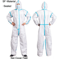 Disposable Breathable Dustproof Water Oil Resistant Work Safety Overall Anti Dust Spary Painting Decorating Labour Coverall Suit