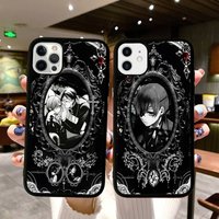 Anime Cool Black B-Butler Phone Case Magnetic Case For IPhone 17 16 14 13 12 11 15 Pro Max Plus Magsafe Wireless Charge Cover