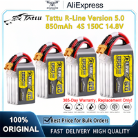 Tattu R-Line Version 5.0 850mAh 4S 150C 14.8V Lipo Battery Pack with XT30U-F Plug FPV Racing Drone RC Quadcopter