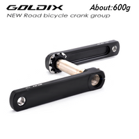 GOLDIX Rennrad-Faltrad-Kurbelgarnitur 20S 22S 50-34T 53-39T Aluminiumlegierung Doppelkettenblatt 2x10 2x11 Gang Fahrrad-Kurbelgarnitur