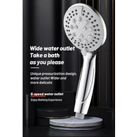 6 Modes High Pressure Shower Head Set Rainfall Handheld Sprayer Nozzle Shower Head Bracket Bathroom Faucet Accessories