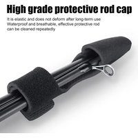Fishing rod elastic protection rod cap special rod strap fishing rod strap set water droplet wheel winding rod strap fishing gea