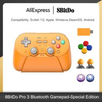 8BitDo Pro 3 Bluetooth Gaming Controller for Switch 1/2 Windows, Apple TMR Joysticks with Switchable Triggers for Android Steam