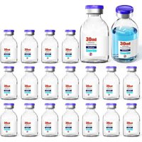 Sterile Glass Vials Sealed with Rubber Stopper and Aluminum Plastics Cap,Sterile Packaged 20pcs