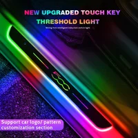 Customized Car Door Sill Light LED Welcome Pedal Projector Threshold Lamp Decoration For 500 500C 500X 500L Abarth 695 595