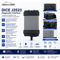 DICE 2014D J2534 Protokollsteuermodul OBD2 Auto-Diagnosegerät, professionelles Fahrzeugwartungs-Scan-Tool, unterstützt ECU-Programmierung, vollständige Systemfehlercode-Lesung und -Löschung für