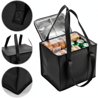 Insulated Bag: Keep Food Hot & Cold For Hours - Grocery Tote, Soft Cooler Bag, Pizza Warmer Lightweight & Sturdy Zipper