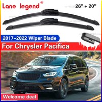 Car Wiper Blades for Chrysler Pacifica 2017 2018 2019~2022 Front Windshield Frameless Silent Snow Scraping Rubber Accessories