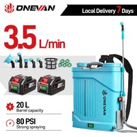 ONEVAN 20L Hochleistungs-Elektrosprüher für Landwirtschaft, Garten und Rasen, Sprühgerät mit Tragerucksack, kompatibel mit Makita 21V Akku.