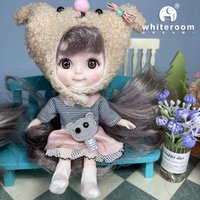 Ob11 BJD Doll Mini Dolls For Girls Animal Clothes Accessories 1/12 Toy Baby 3D Big Eyes Beautiful DIY Toys Dress Up Free Gift
