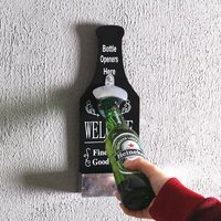 1pc Küche Retro Bierflaschen öffner rustikale Gusseisen kreative Aufbewahrung sbox Bar Restaurant Wand montiert