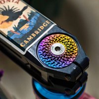 ApplicableLCC OD1/OD2 Round handlebar cap3DPrinting ultra-light titanium alloy bicycle stem cap The diameter of the bowl set's l