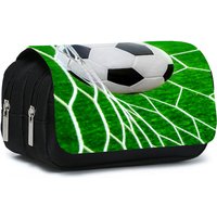 Football Goal Scoring Double Flip Pen Case For Boy And Girls Best Gift 2D Cartoon Pencil Pouch School Pencil Bag For Children