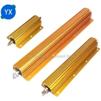 RX24 Aluminum Power Metal Shell Case Wirewound Resistor 200W 300W 500W 0.1~10K 0.22 0.33 0.5 1 2 4 8 20 30 100 200 300 500 1K 2K