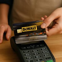 Fashion D-DeWalt-S Credit Card Stickers Skin for Bank Debit Decorative Protection 4PCS Anti-scratch Waterproof