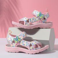 Sandales d'été à la mode pour bébés filles, chaussures de princesse souples et antidérapantes, mignonnes bonbons, respirantes et confortables