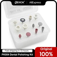 12pcs/Box WellCK Dental Composite Polishing Kit For Low-Speed Handpiece Dental Composite Kit Dentistry Porcelain/Natural Teeth