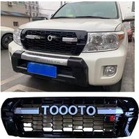 2008-2015 Landcruiser LC200 Mesh Mask Cover Fit For Land Cruiser Lc200 2009 2010 2011 2012 2013 2014 Abs Grille Grills Auto Part