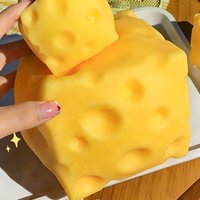 1pc Squeeze Cheese - Extra Large Soft Squishy Cheese Blocks | Gag Gift, Adult Novelty Toys | 4.25" Giant Stress Ball | Adult Se