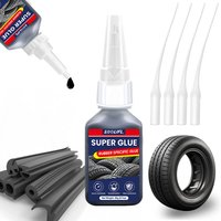 LOOLIFL-Tire repair adhesive, suitable for cars, motorcycles, bicycles, jeeps, off-road vehicles, trucks, tractors, 20ml, black