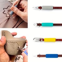 1pc Multi-Angle Rotating Pottery Wooden Carving Tool for Ceramic and Pottery
