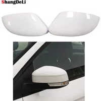 A Pair White Rearview Mirror Cover Wing Mirror Covers for Ford Focus MK3 2012 - 2018 Accessories