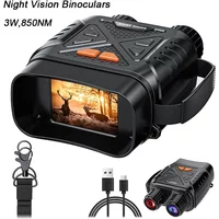 1080P Night Vision Binoculars, 10x Digital Zoom 800m Full Dark Infrared Telescope Goggles, 2.8 Inch Large Screen Portable Device