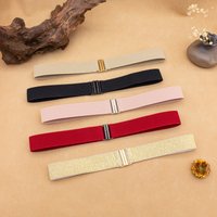 SISHION 2026 Fashion Elastic Waist Belt Fashion Women Pink Red Black White Belts Slim Corset Waistband Cummerbund YD0001Hei