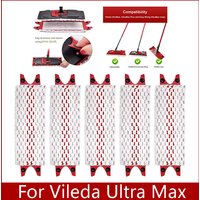 Microfiber Floor Mop Pads For Vileda Ultra Max Replacement Flat Mop Cloth Quick Drying Machine Washable Reusable Cleaning parts
