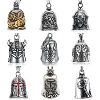 Retro Motorcycle Wind Domineering Angel Wings Love Bell Pendant Lucky Jewelry Cyclist Rider Birthday Gift