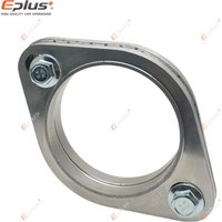 Eplus Car Motorcycle Exhaust pipe Muffler Flange Joint Kit Universal 2 Holes 304 Stainless Steel 51MM 63MM 76MM