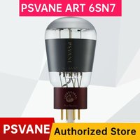 PSVANE ART 6SN7 Vacuum Tube, Grey Carbon Crystal Coated Glass with Hollow Design, Upgrade Replace CV181/6N8P/6H8C/6SN7GT/fo