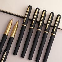 12 Black Gel Pens, 2 Gel Pens Plus 10 Refill Cartridges,Large Capacity Gel Pens, for Business, Office Use, Signing, Schools