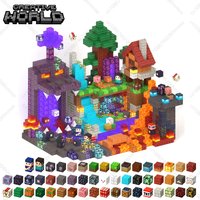Magnetic Building Blocks Mine World Magnetic Forest Ender Dragon Portal Construction Brick Cube STEM Boy Girl Children Toy Gift