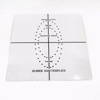 1 PCS Rubber Dam Template Dental Rubber Dam Punch Hole Board Plastic Barrier Positioning Template With Scale Clinic 15CM*15CM