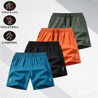 Men's Ice Silk Cool Shorts 10 Colors, Loose & Stretchy, Lightweight Breathable Casual Sports Shorts for Summer Fitness Running