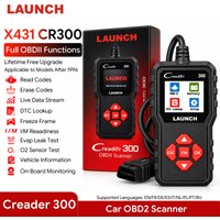 LAUNCH X431 Creader 300 CR300 OBD2-Scanner, Fahrzeug-Codeleser mit DTC-Lesefunktion, Live-Daten, I/M-Prüfung, O2-Sensor- & EVAP-Test