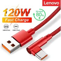 Lenovo 90Degree Elbow Micro USB 2.4A Fast Charging Data Cable Phone For Samsung Xiaomi Android Quicked Charger USB Cord 1m/2m/3m