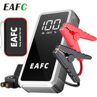 EAFC 4000A Peak Auto-Starthilfegerät, 12V tragbares Batterie-Starthilfegerät für Fahrzeuge mit bis zu 10,0 l Benzinmotor/6,0 l Dieselmotor, 6-fach Sicherheitsschutz, Auto-Batterie-Booster mit