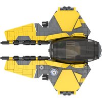 399PCS MOC Star Battle Eta-2 Actis Class Interceptor Spaceship Model Building Blocks Stacking Bricks Creative Kid Toy Gift Diy
