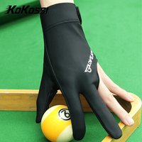KoKossi 1PC Professional Three Finger Billiards Glove Left Right Hand Open Breathable Anti-Slip Billiards Snooker Accessories