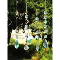DIY Suncatchers, 400 pcs Sun Catchers Making Supplies Kit Art and Crafts for Adults Prism Hanging with Crystals Rainbow for Wind