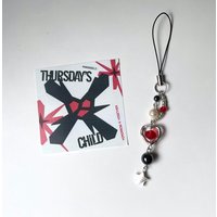 Handmade txt thursday's child inspired beaded phone charm pendant | phone strap|moa gift | kpop accessories | keychain