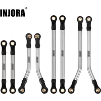 INJORA Stainless Steel High Clearance Chassis Links Set for 1/18 RC Crawler TRX4M High Trail K10 F150
