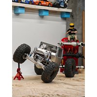 「SKULL」SCX10 VS4-10 3D Printed Aluminum Alloy Pipe Frame & Battery Compartment for 1/10 Rock Crawler
