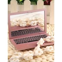Creative Portable Mini Computer Mirror Foldable High Quality Laptop Shape Pocket Mirror Beauty Makeup Mirror