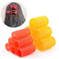 6Pcs Soft Teeth Curling Iron Fluffy Self-adhesive Bangs Hair Roll Curling Artifact Bangs Fluffy Adhesive Hair Hairdressing Tool