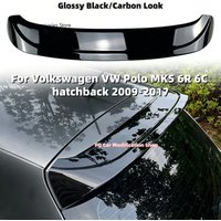 For VW Polo MK5 6R 6C hatchback 2009-2017 Rear Roof Spoilers Wing Car Rear Tail Trunk Spoiler Lip Accessories