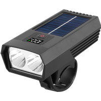 AliExpress NONE Multi-function Mountain Road Bike Light Digital Display Waterproof Solar Charging Riding Light Bicycle Head Light